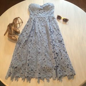 Strapless lace/crochet dress🌸